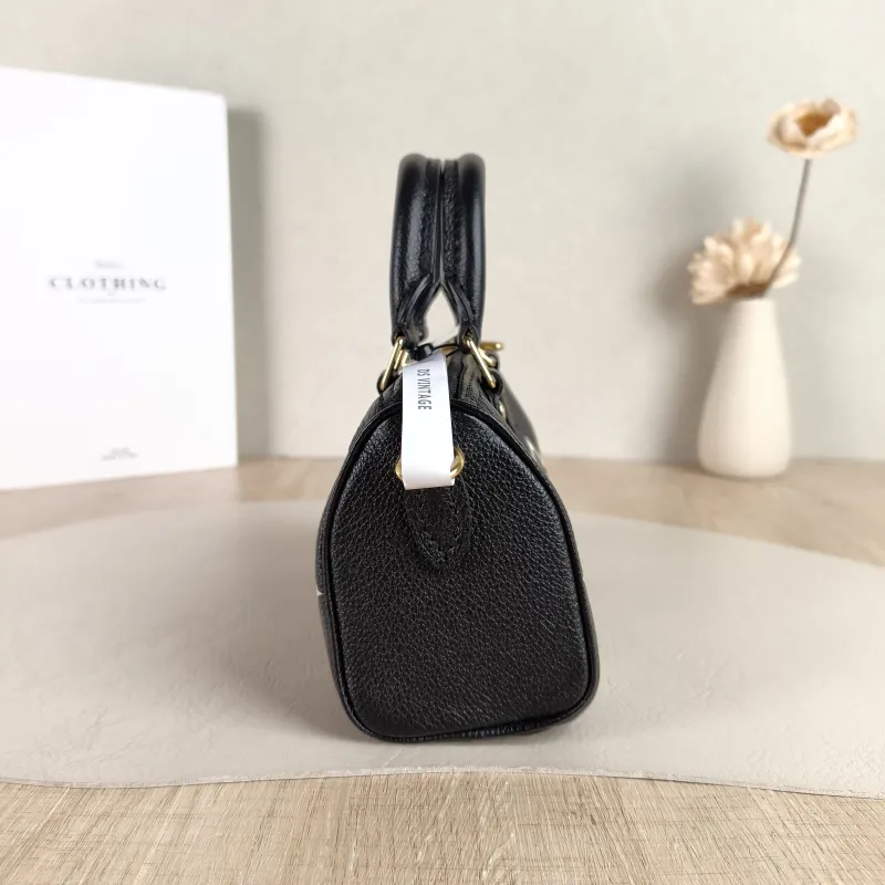 Louis Vuitton Crossbody Bag Speedy Nano Black · White Empreinte Embossed Calfskin nano 16 × 7.5 × 10 cm — detail view 8 of 9