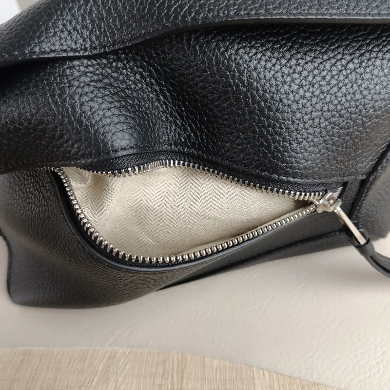 LOEWE Belt Bag Puzzle Belt Bag Black CC alfskin Small 24 × 10.5 × 16 cm — detail view 12 of 13