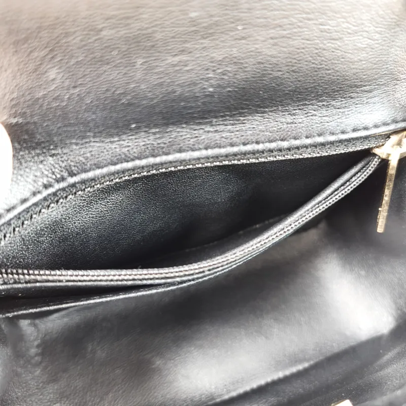 Chanel Crossbody Bag Classic Flap Mini CF Mini Black SL ambskinmini17 × 8 × 13.5 cm — detail view 4 of 15
