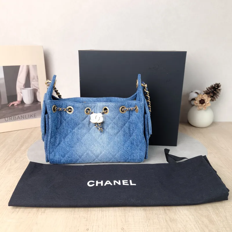 Chanel Crossbody Bag 25Bag Blue Mini 22 × 12.5 × 20 cm — cover view 4 of 6