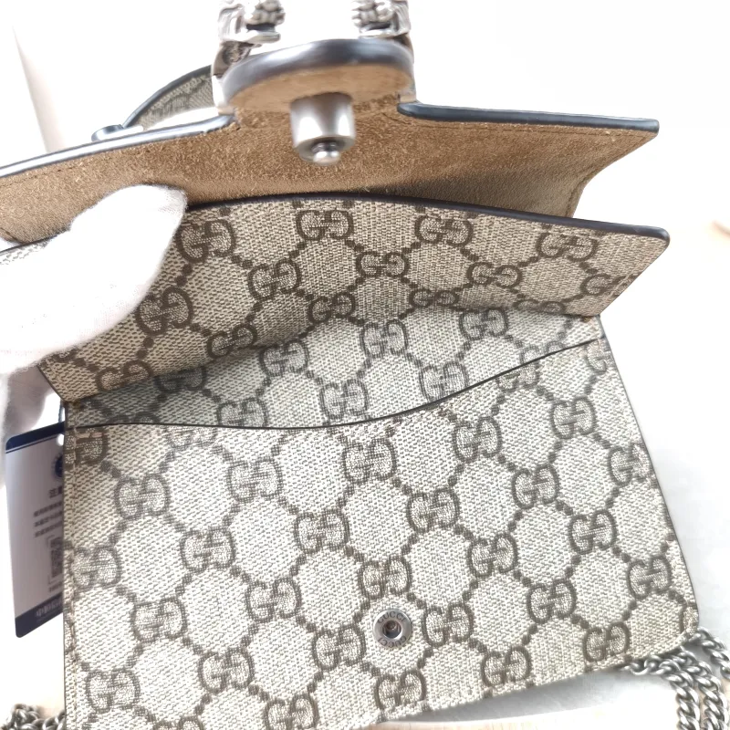 GUCCI Top Handle Bag Dionysus Edition Monogram PVC Mini 18 × 6 × 12 cm — detail view 14 of 14