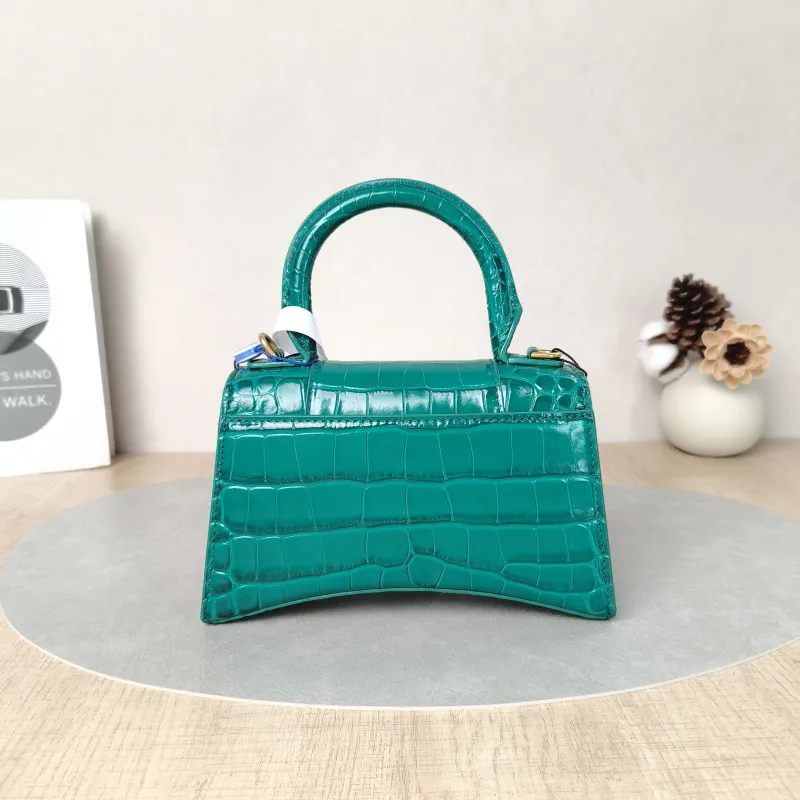BALENCIAGA Crossbody Bag Hourglass Hourglass Bag Green Calfskinmini19 × 5 × 12 cm — cover view 5 of 5