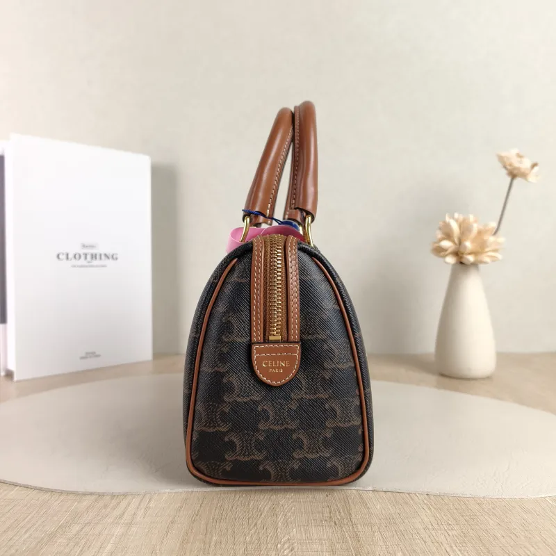 CELINE Crossbody Bag Embroidered Monogram PVC Small 19.5 × 7 × 14 cm — detail view 3 of 9