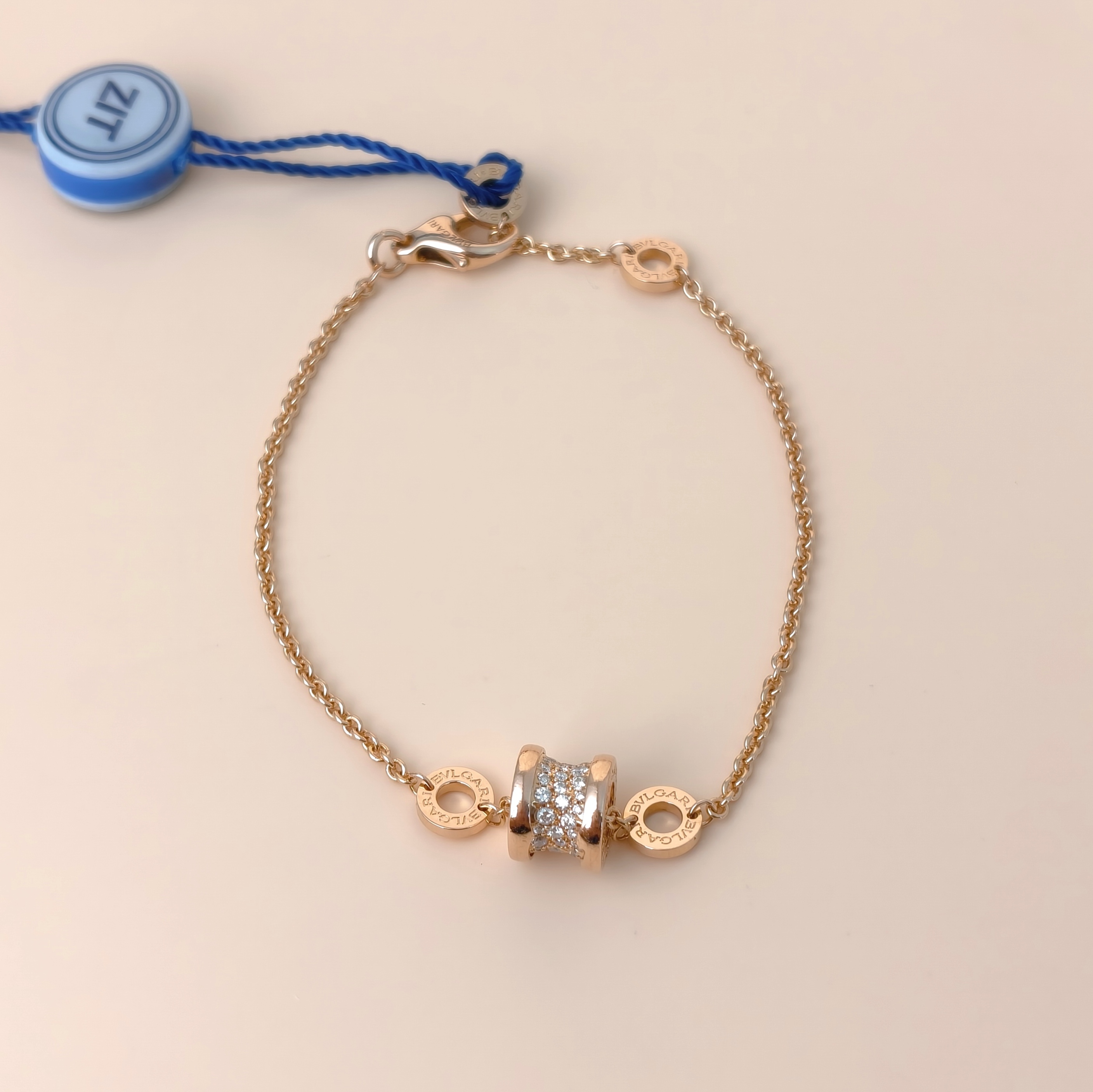 Bvlgari Bracelet B.ZERO1Collection Pavé Diamond Rose Gold Diamond18KR ose Gold One Size15-17