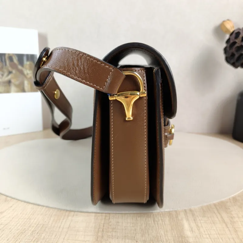 GUCCI Shoulder Bag Horsebit 1955 Horsebit Medium Monogram PVC Medium 25 × 8 × 18 cm — detail view 6 of 14