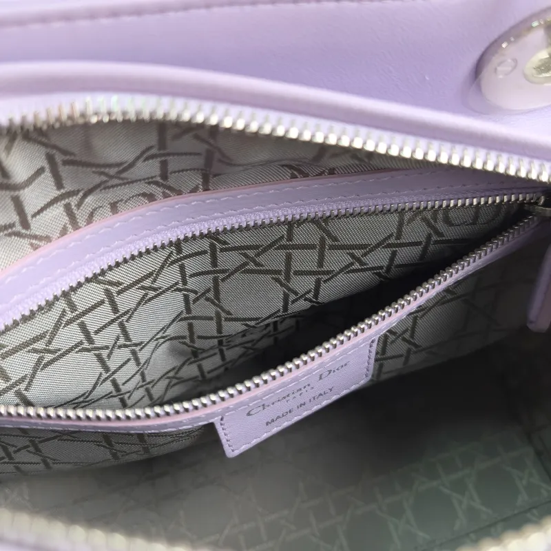 DIOR Top Handle Bag Lady Lady Dior Bag Calfskin Medium 24 × 12 × 21 cm — detail view 1 of 11
