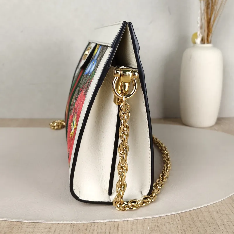 GUCCI Crossbody Bag Ophidia PVC · Calfskin Medium26 × 8 × 17.5 cm — detail view 8 of 10