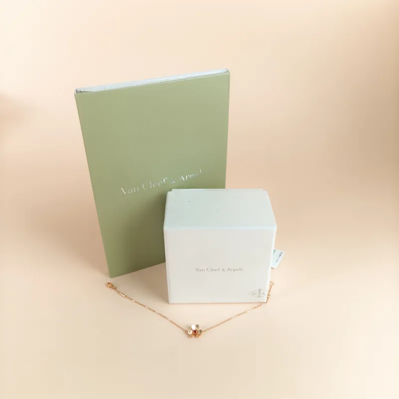 Van Cleef & Arpels Bracelet Frivole Collection Single-Motif Bracelet Rose Gold 18KR ose Gold Mini 17.5 cm — cover view 6 of 6
