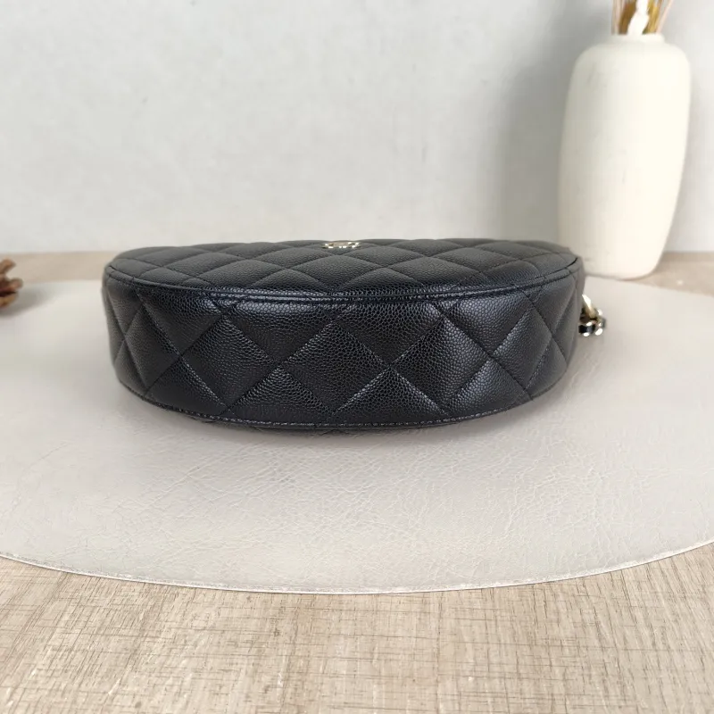 Chanel Crossbody Bag Top Handle Crossbody Bag Black Grained Calfskin 22 × 5.5 × 12 cm — cover view 3 of 5