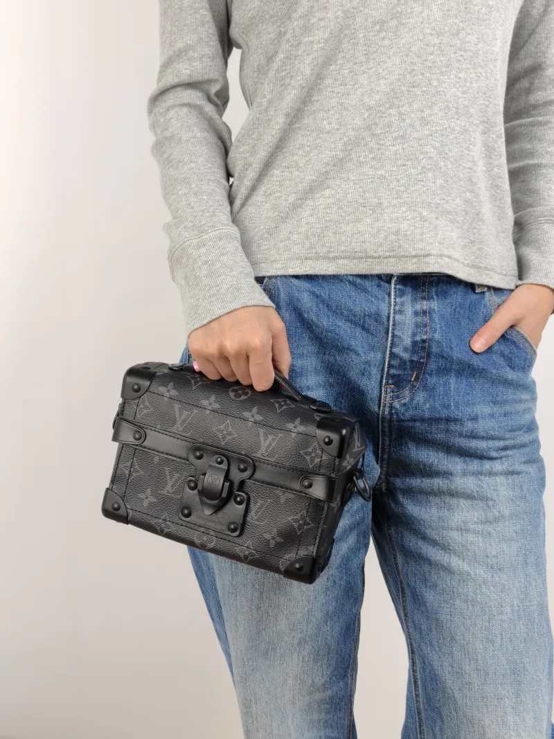 Louis Vuitton Crossbody Bag Soul Trunk Box Monogram PVC One Size 19 × 7 × 15 cm — on-model view 3 of 3