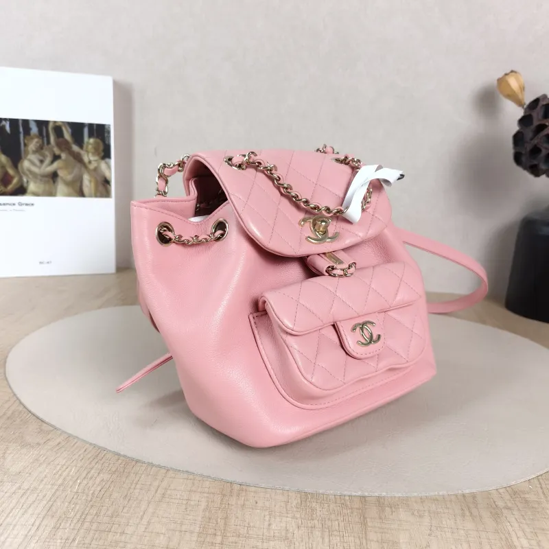 Chanel Backpack Duma Pink Calfskin Small18 × 12 × 18.5 cm — cover view 4 of 6