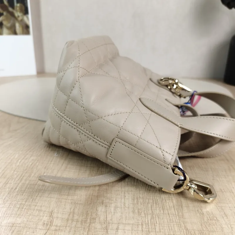 DIOR Top Handle Bag TOUJOURS Edition Beige Calfskin Mini 13 × 12 × 15 cm — detail view 1 of 13