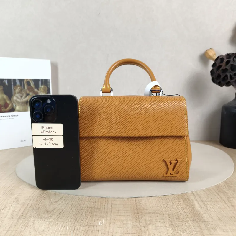 Louis Vuitton Crossbody Bag CLUNY Yellow Epi Embossed Calfskin Mini 20 × 7.5 × 16 cm Leather Tag — cover view 5 of 5