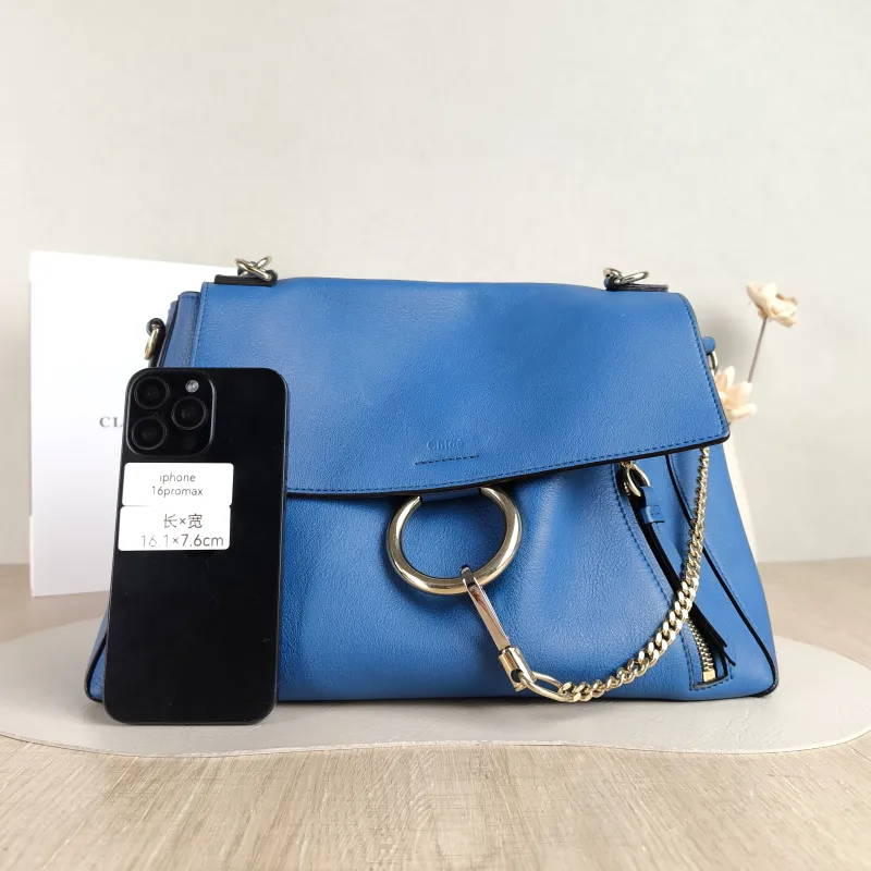 Chloé Crossbody Bag Crossbody Bag Blue Calfskin One Size 33 × 13 × 21 cm — cover view 3 of 5
