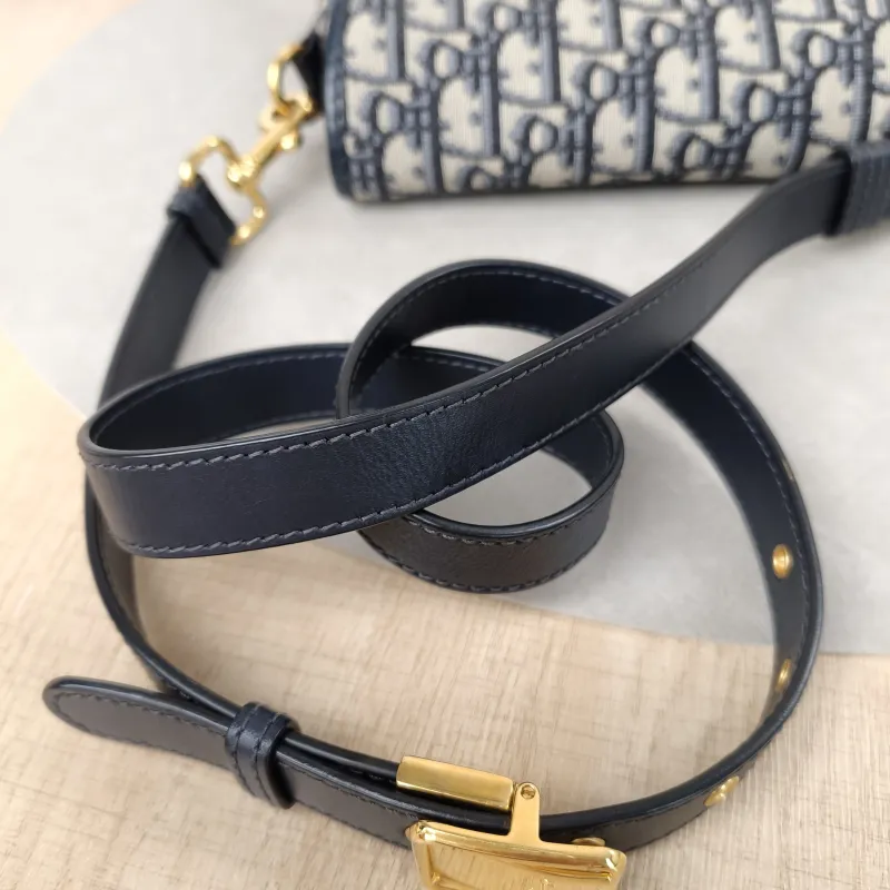 DIOR Crossbody Bag Bobby Blue Canvas Small18 × 5 × 14 cm — detail view 12 of 17