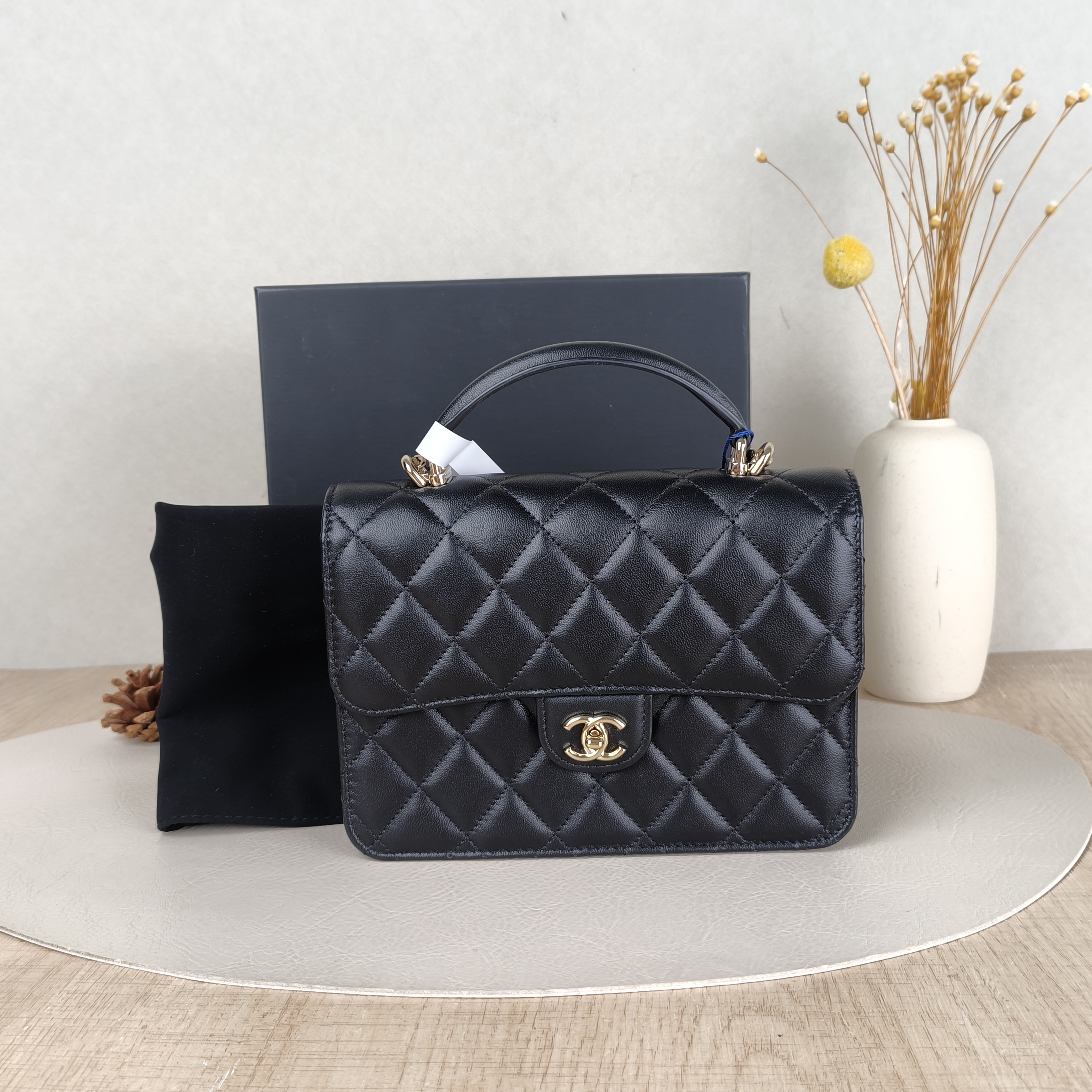 Chanel Backpack Backpack Black Lambskin One Size18.2 × 5 × 14 cm — cover view 2 of 6