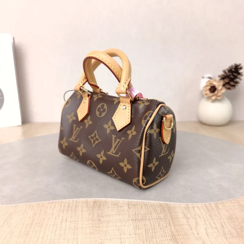 Louis Vuitton Crossbody Bag Speedy Nano Shoulder Strap PVC nano 16 × 7.5 × 10 cm — cover view 3 of 6