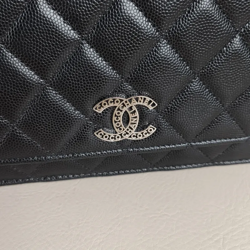 Chanel Crossbody Bag cf woc Black Calfskin One Size 19.2 × 3.5 × 12.3 cm — detail view 1 of 13