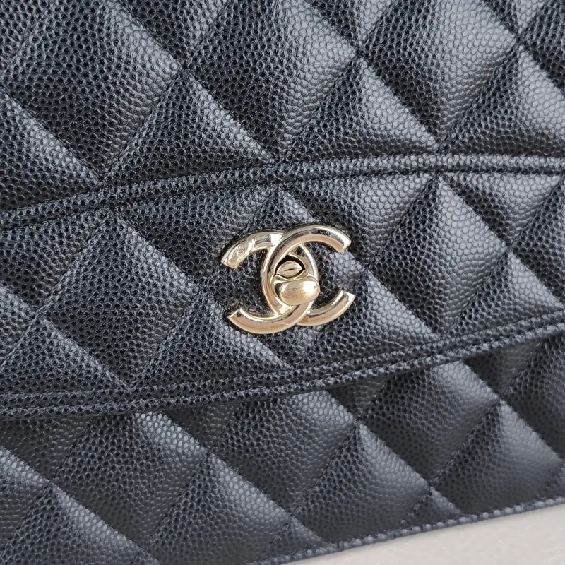 Chanel Backpack Backpack Black Grained Calfskin One Size18.2 × 5 × 14 cm — detail view 2 of 11