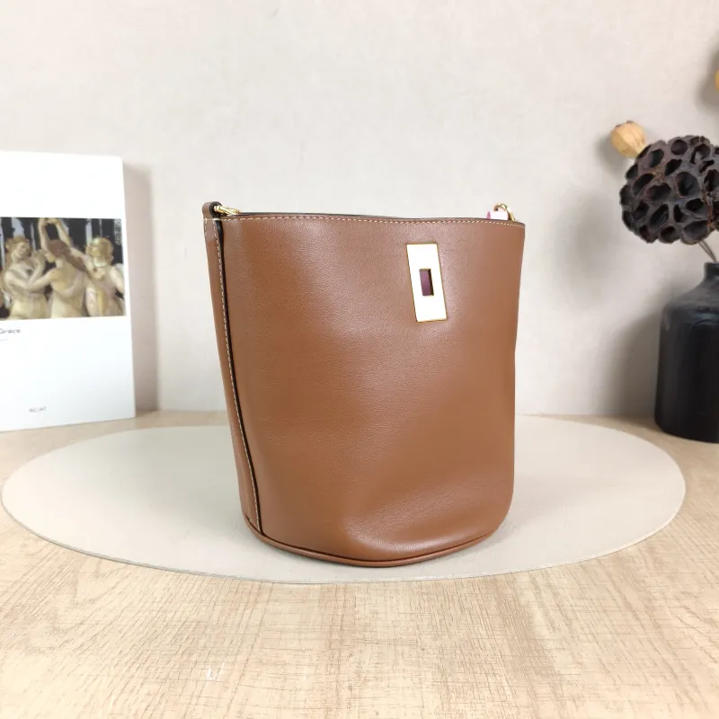 CELINE Crossbody Bag Bucket 16 Bucket Bag Caramel Calfskin Small 16 × 16 × 18 cm — cover view 4 of 5