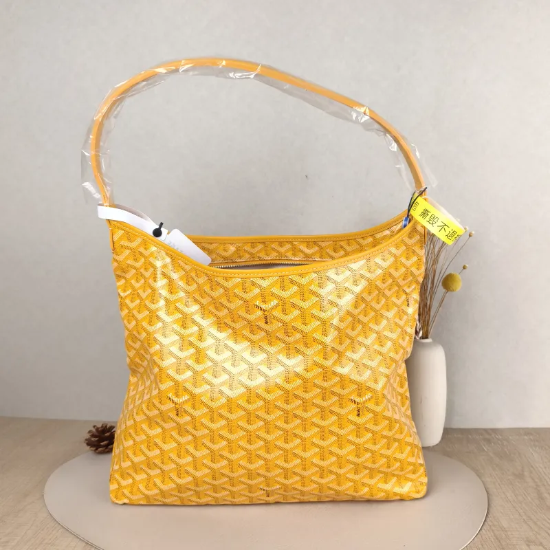 GOYARD Shoulder Bag Boheme Hobo​ Yellow PVC Small 43 × 14 × 27 cm — cover view 6 of 6