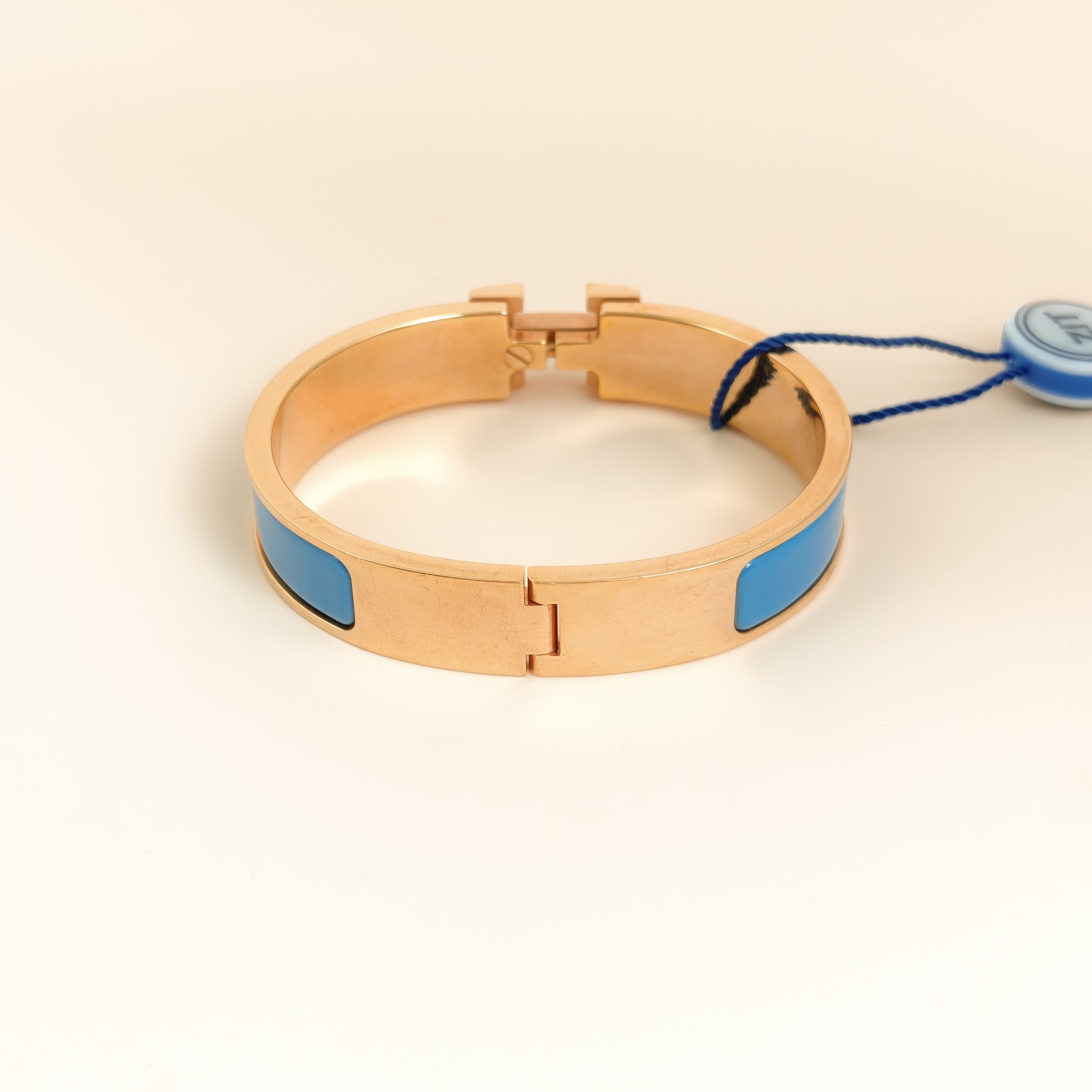 Hermès Bangle Clic HB angle Blue One Size16.5cm — cover view 2 of 7