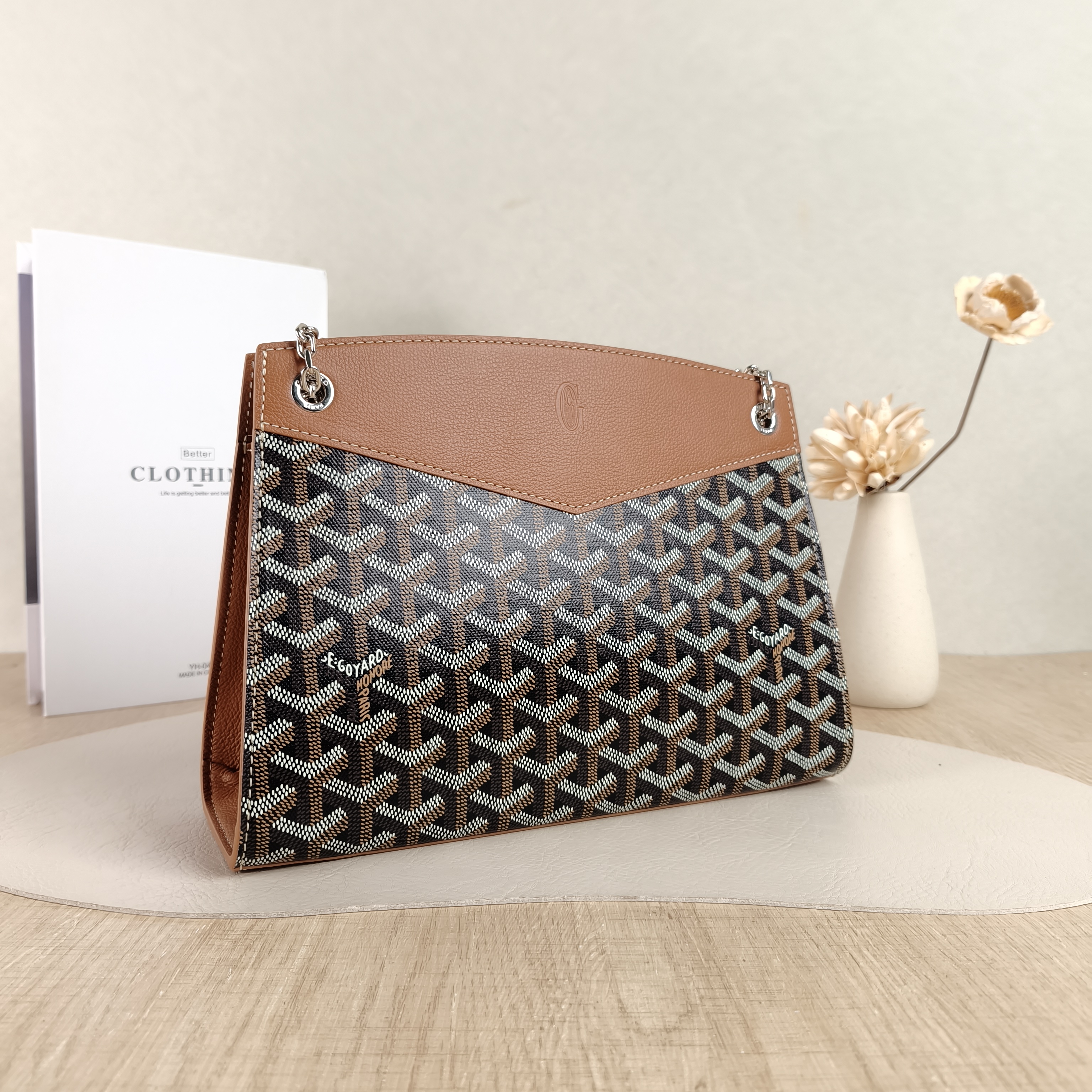 GOYARD Shoulder Bag Rouette Shoulder Bag Brown ine Canvas Small25.5 × 9 × 18 cm — cover view 4 of 5