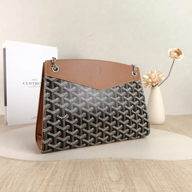 GOYARD Shoulder Bag Rouette Shoulder Bag Brown ine Canvas Small25.5 × 9 × 18 cm — cover view 4 of 5