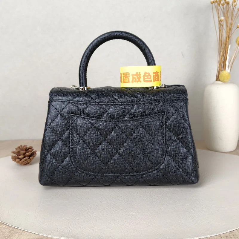 Chanel Top Handle Bag Coco Handle​Black Grained Calfskin Small24 × 10 × 14 cm — cover view 4 of 5