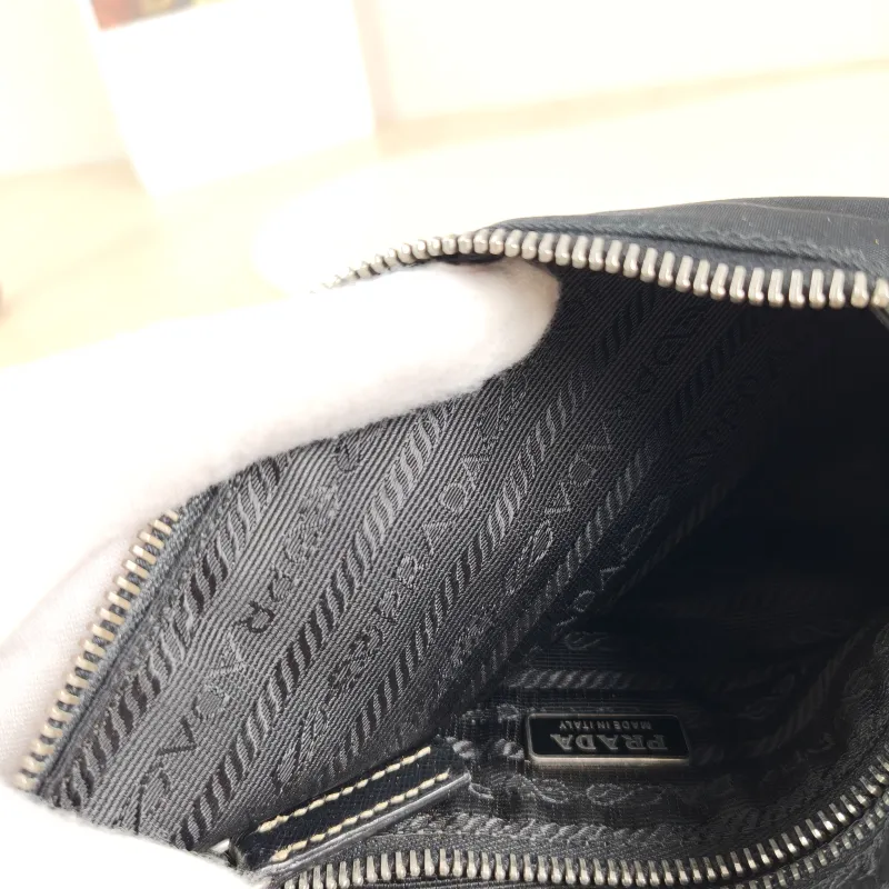 PRADA Shoulder Bag Black Nylon One Size 24 × 3.5 × 13 cm — detail view 3 of 12
