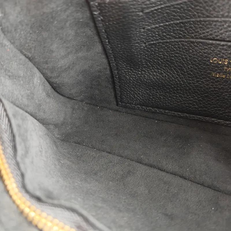 Louis Vuitton Crossbody Bag IVY Black Monogram Empreinte Embossed Calfskin Small 23.5 × 4.3 × 12 cm — detail view 7 of 11