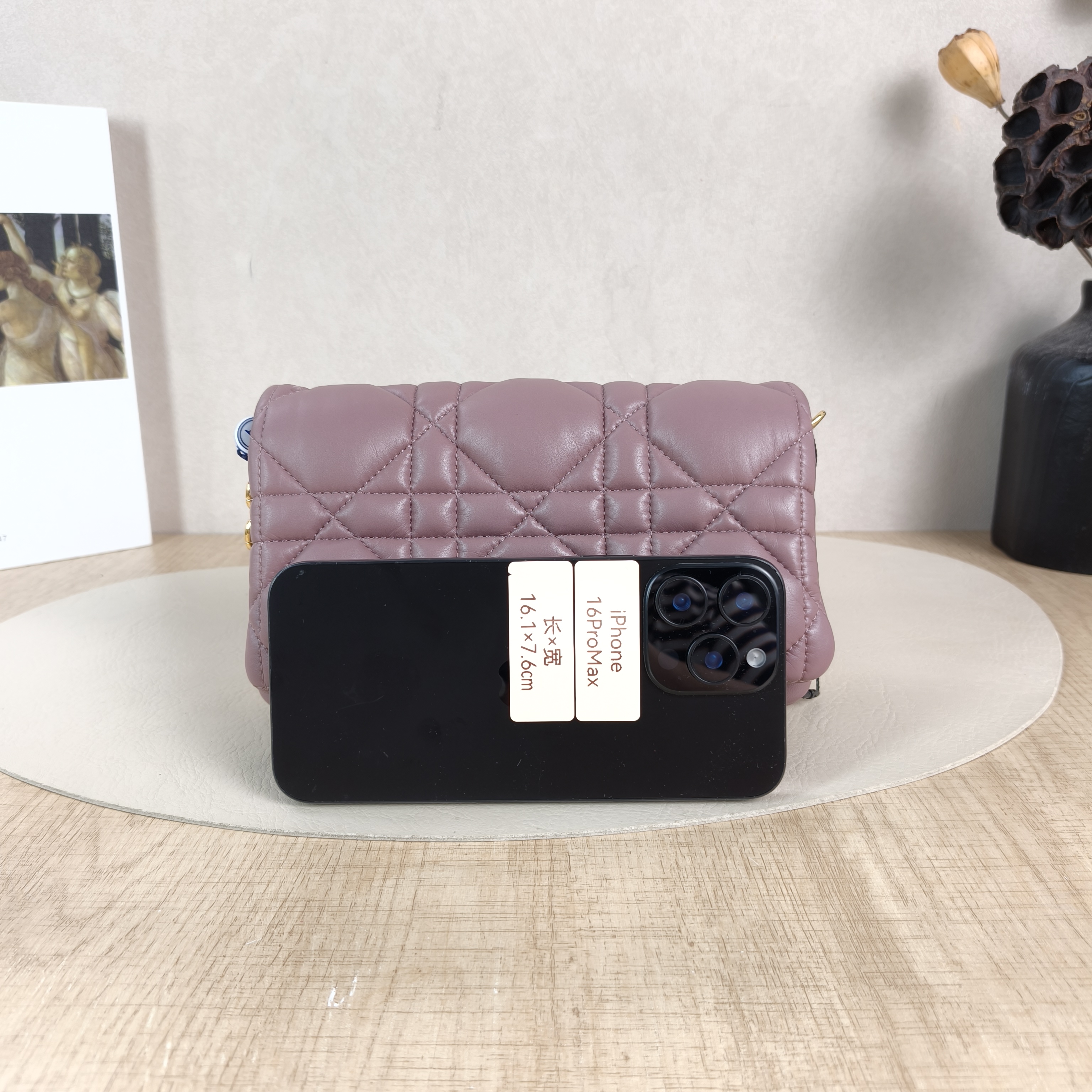 DIOR Crossbody Bag Caro Chain Bagwoc Calfskin One Size20 × 5.5 × 12 cm — cover view 3 of 5