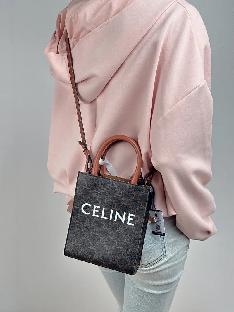 CELINE Crossbody Bag CABAS Mini Monogram PVC Mini 17 × 4 × 20.5 cm — on-model view 1 of 2