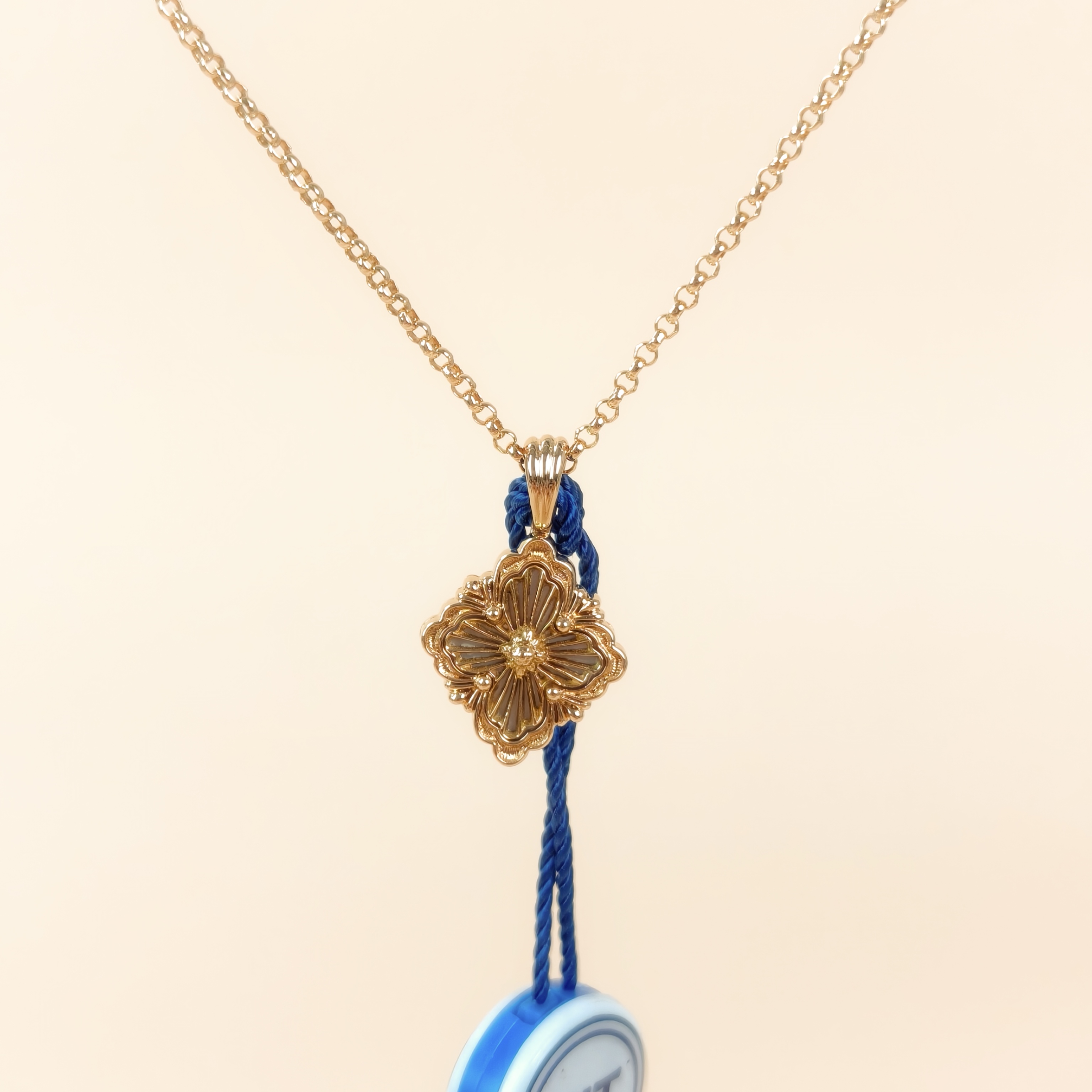 BUCCELLATI Jewelry Opera Tulle Enamel 1.4*1.27cm