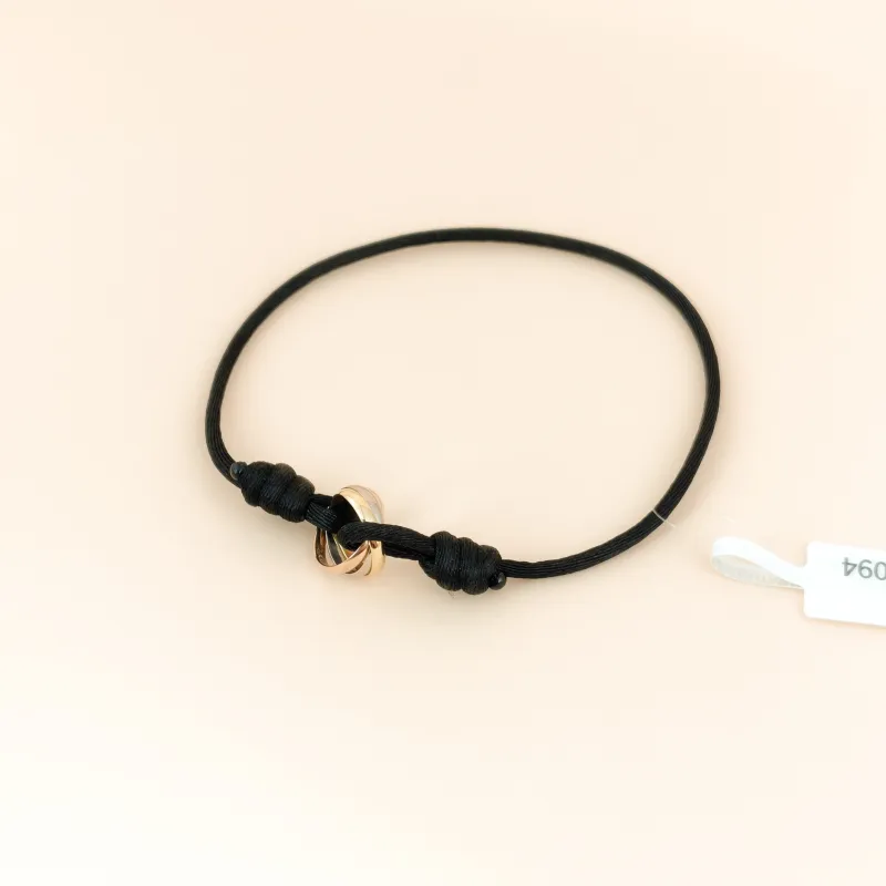 CARTIER Bracelet Trinity Collection Black 18KW hite Gold Yellow Gold Rose Gold One Size 22cm โ cover view 4 of 6