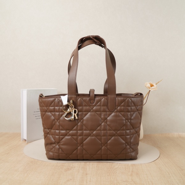 DIOR Medium Calfskin25 · Inner Pouch Dust Bag Authenticity Card · 28.5 × 17 × 21.5 cm