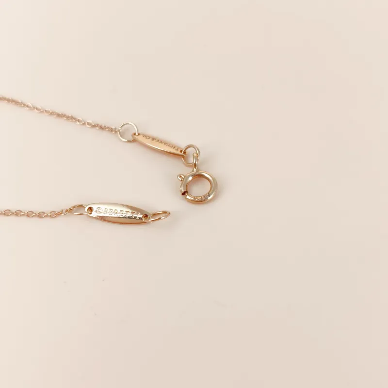 Tiffany&Co. Necklace Elsa Peretti Collection Open Heart Necklace Rose Gold 18KR ose Gold One Size41cm — cover view 7 of 9