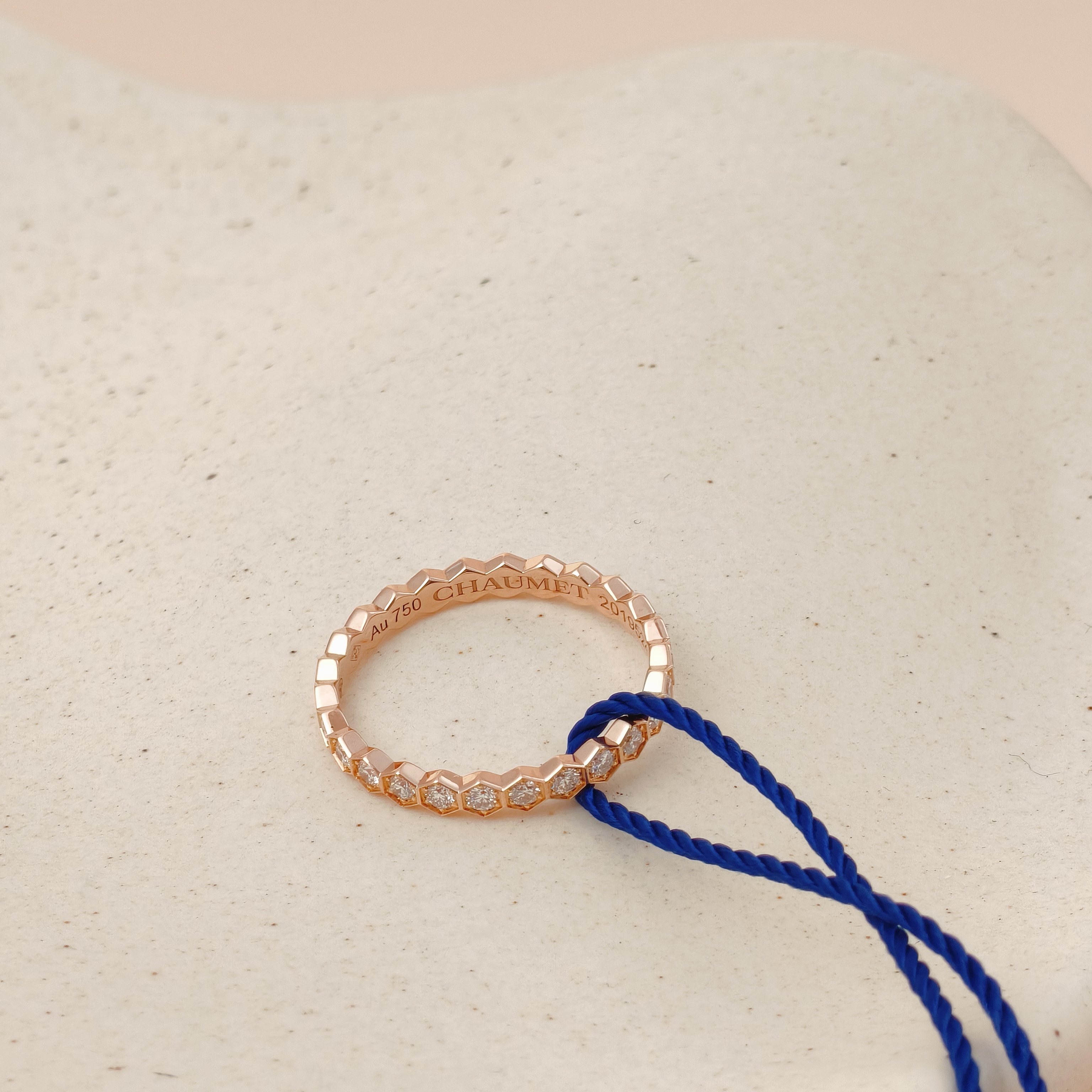 CHAUMET Ring Bee de · Collection Pavé Diamond Ring Rose Gold Diamond18KR ose Gold One Size50 — cover view 2 of 8