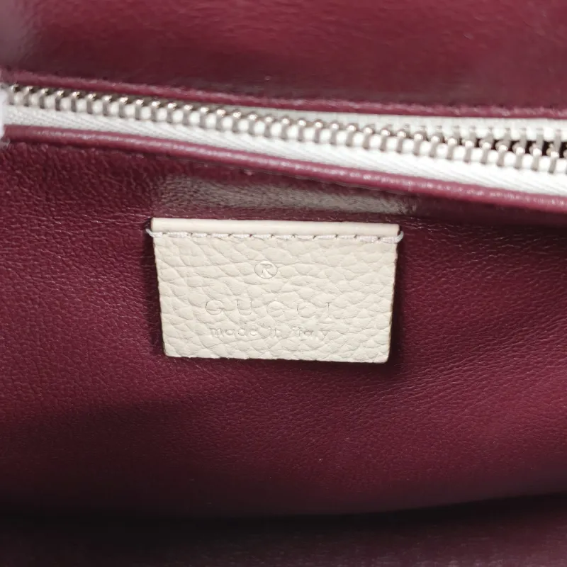 GUCCI Crossbody Bag zumi Top Handle Bag White Calfskin Small 27 × 10 × 22 cm — detail view 1 of 13