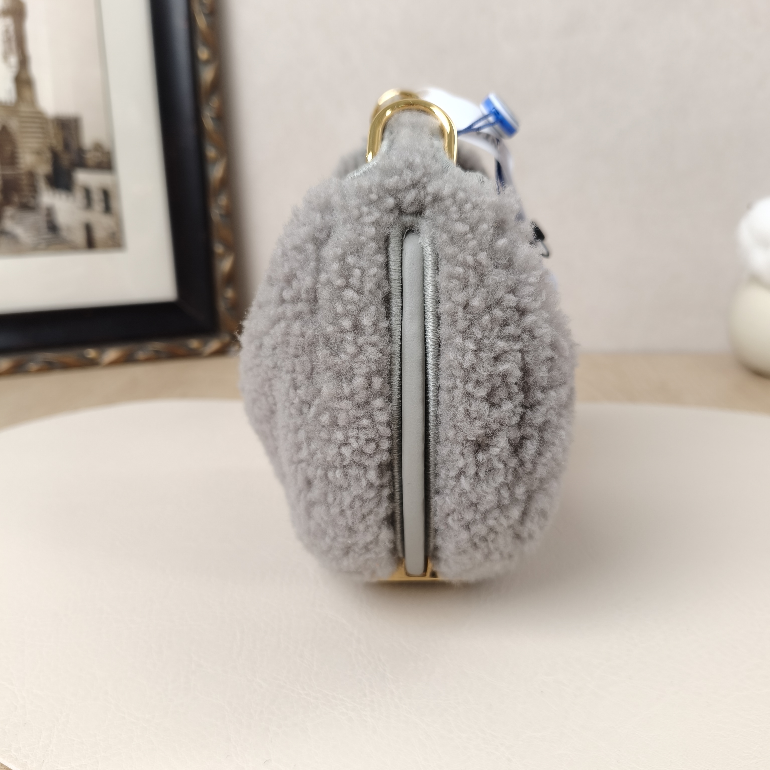 FENDI Top Handle Bag Grey 15 × 7 × 13 cm — cover view 5 of 9