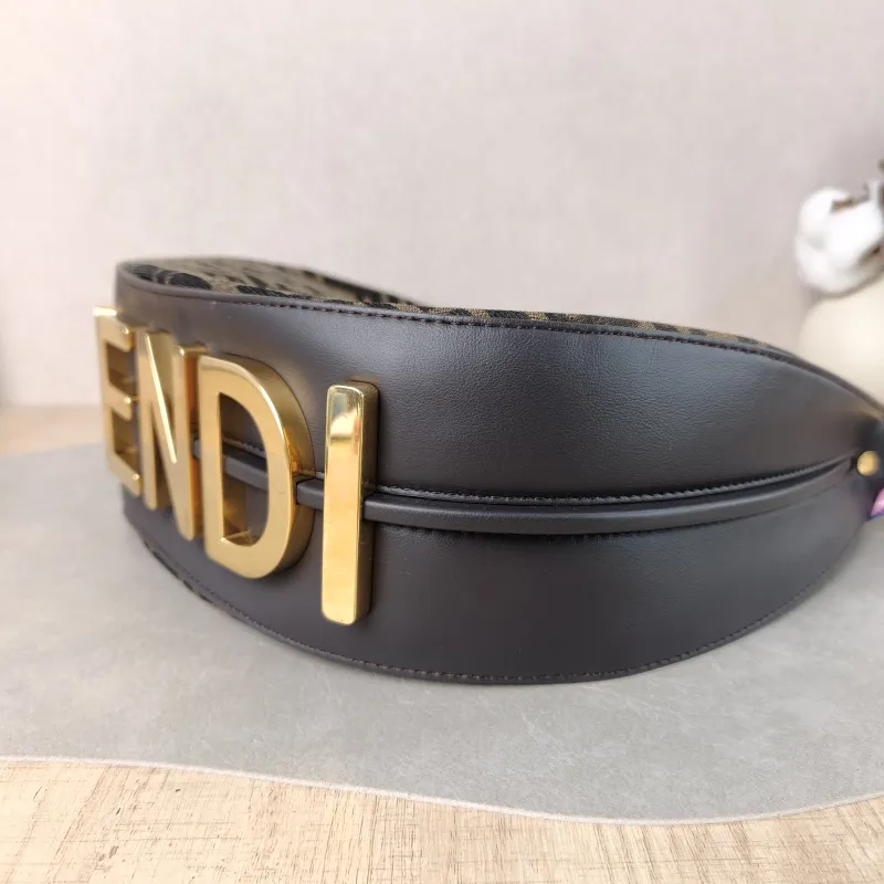 FENDI Shoulder Bag graphy Monogram Canvas Small 29 × 10 × 24.5 cm — detail view 13 of 13