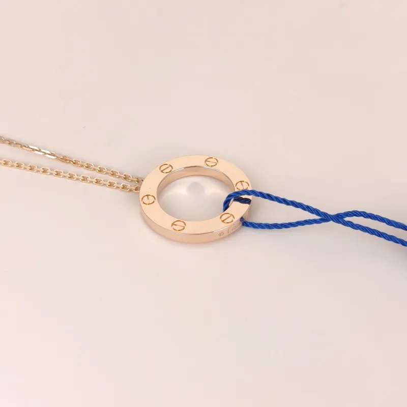 CARTIER Necklace LOVE Collection Pendant Rose Gold 18KR ose Gold Large 41cm — cover view 5 of 7
