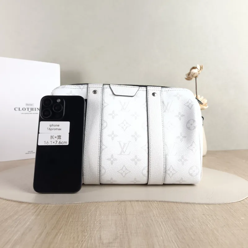 Louis Vuitton Crossbody Bag City Keepall White PVC Medium 27 × 13 × 17 cm — cover view 5 of 6