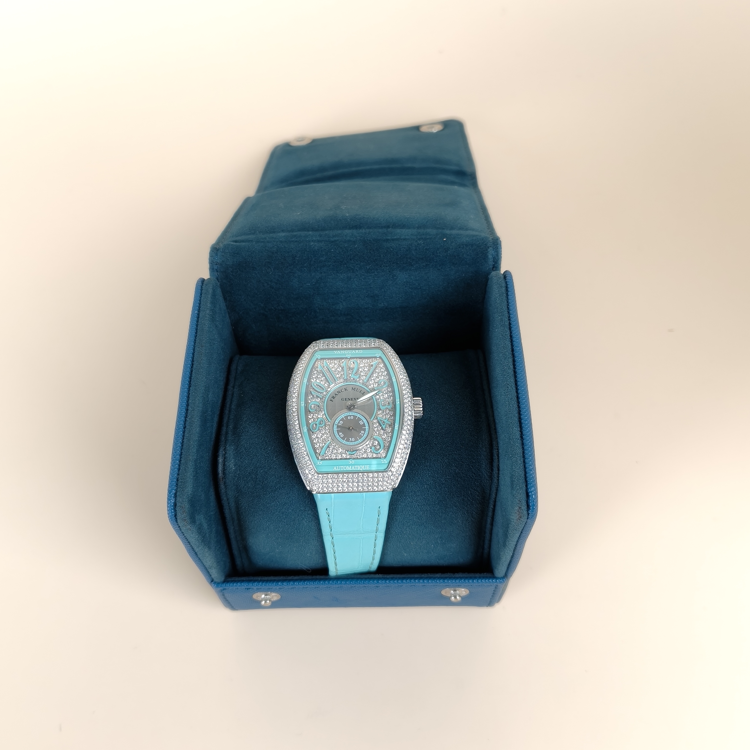 FRANCK MULLER Watch Vanguard Collection Watch Blue Silver One Size36*49 — cover view 7 of 7