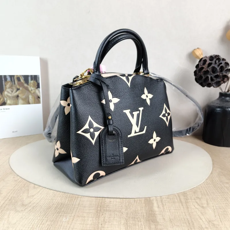 Louis Vuitton Crossbody Bag PETIT PALAIS Tote Bag Monogram Empreinte Embossed Calfskin Small 29 × 12.5 × 18 cm — cover view 4 of 6