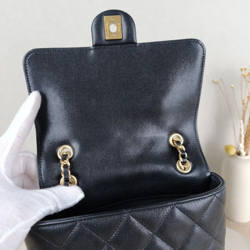 Chanel Backpackado Backpack Black Grained Calfskin One Size20 × 8 × 22 cm — detail view 2 of 13