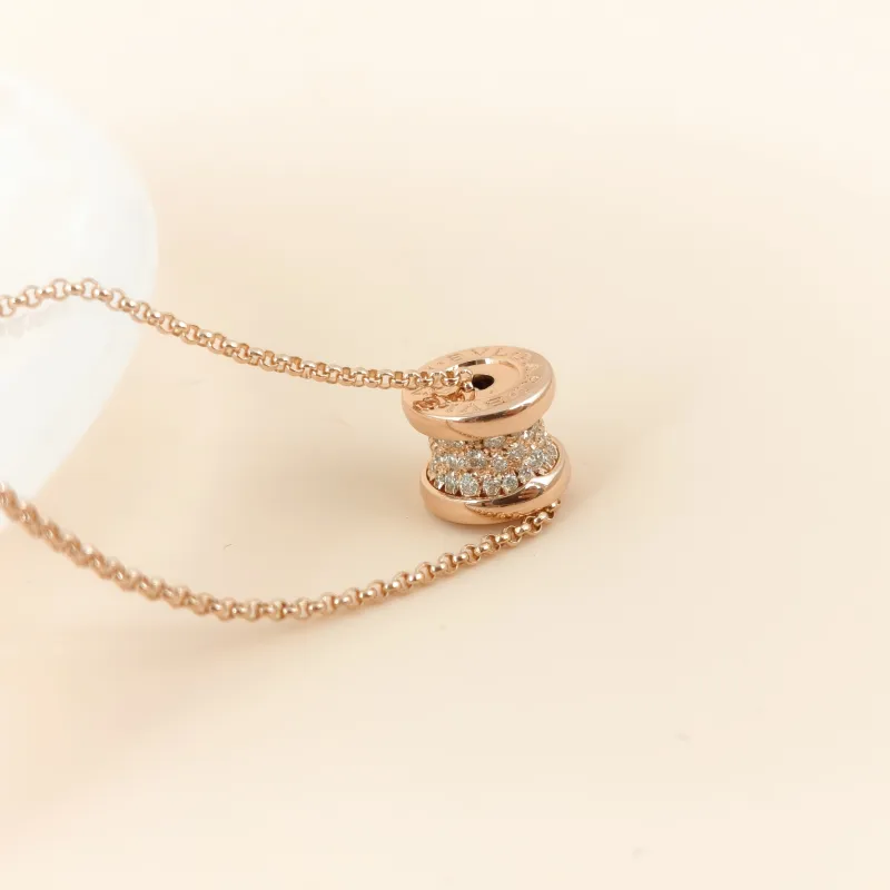 Bvlgari Necklace B.zero1 Rose Gold Diamond18KR ose Gold One Size 43cm โ cover view 2 of 8