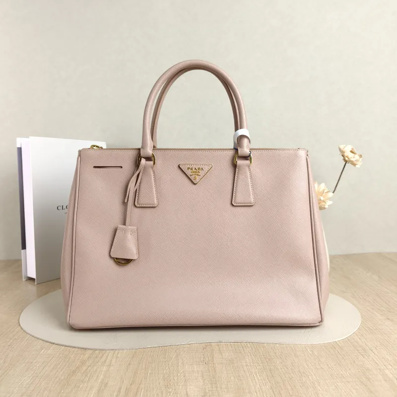 PRADA Top Handle Bag Galleria Galleria Bag Pink Calfskin One Size34 × 15 × 24 cm