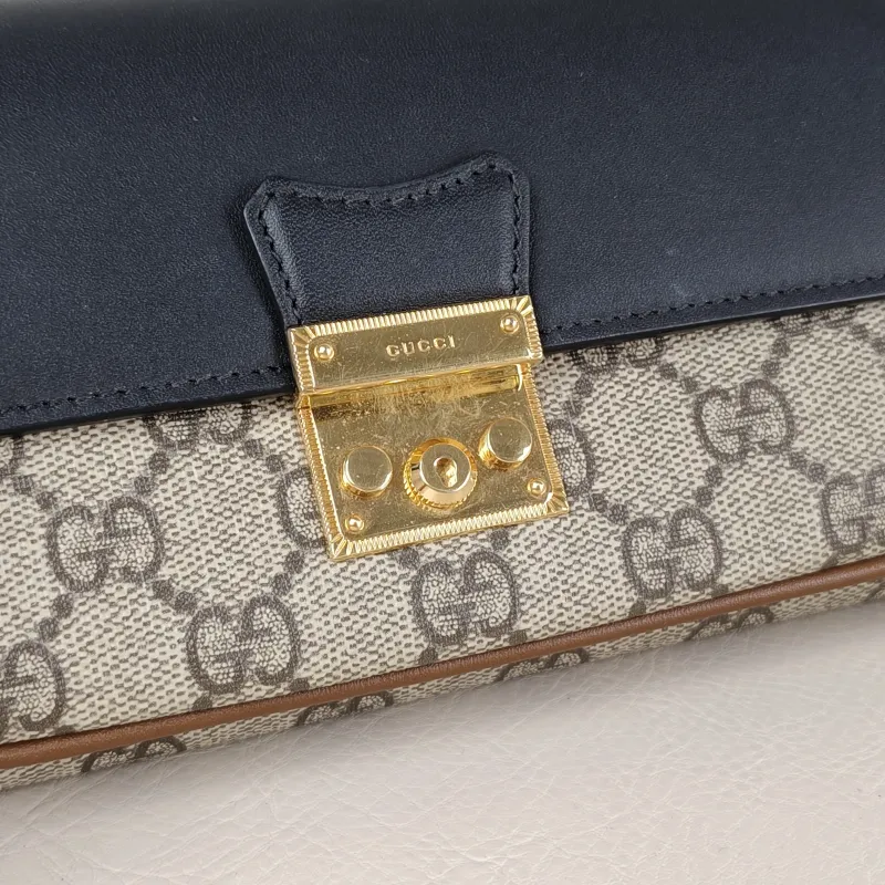 GUCCI Crossbody Bag Padlock woc Crossbody Bag Monogram PVC Mini 19 × 4.5 × 11 cm — detail view 5 of 13