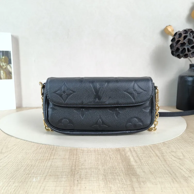 Louis Vuitton Crossbody Bag IVY Black Empreinte Embossed Calfskin Monogram Small23.5 × 4.3 × 12 cm — cover view 1 of 6
